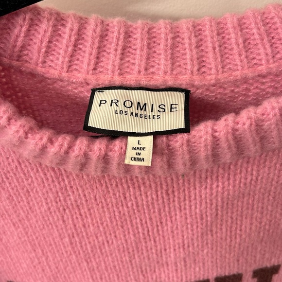 MOTHER Pink Knit Crew Neck Sweater - Picture 3 of 4